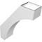 Ekena Millwork 6-in. W x 22-in. D x 28-in. H Imperial Architectural Grade PVC Knee Brace BRCP06X22X28IMP - alternate 2